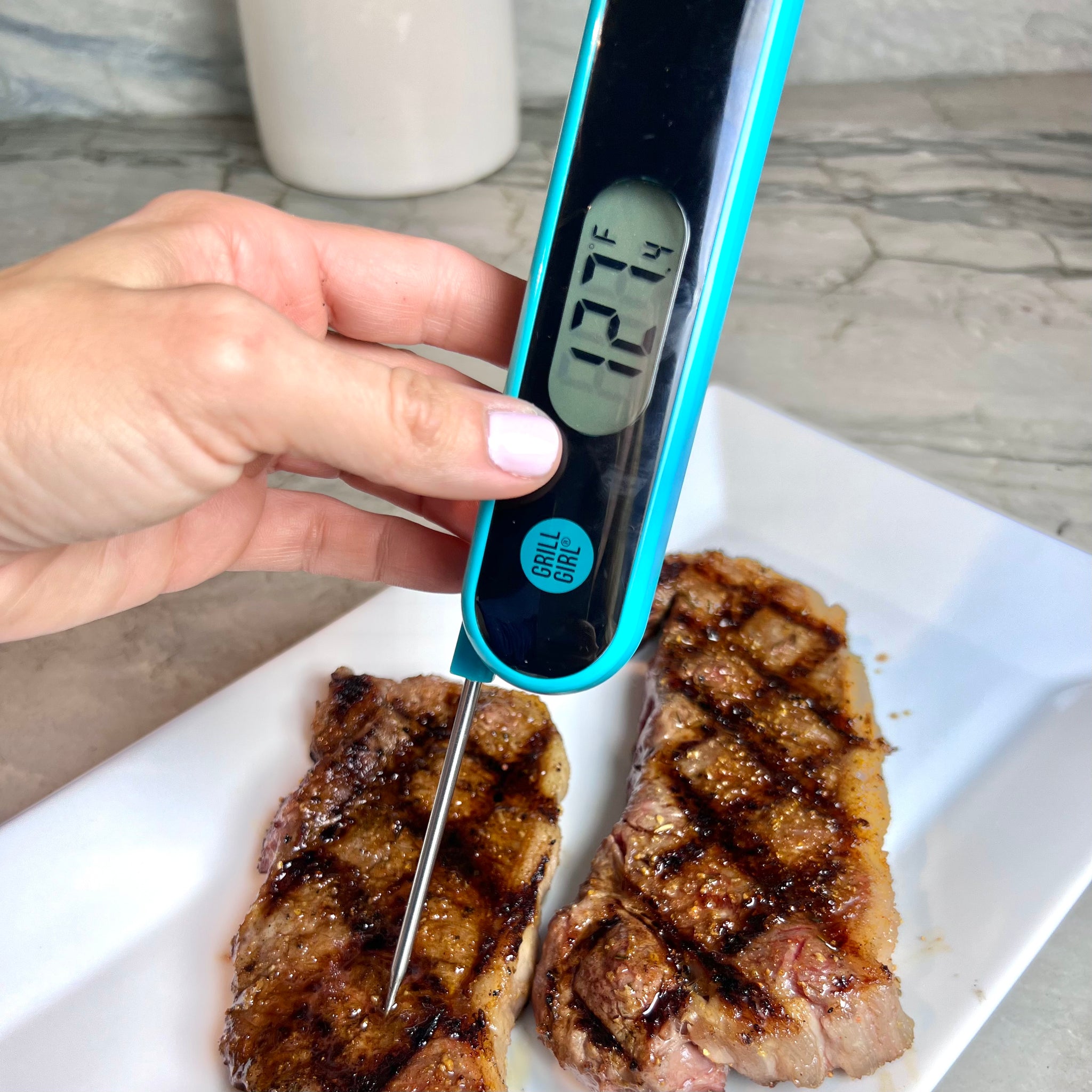Limited Edition GRILLGIRL Teal Digital Meat Thermometer